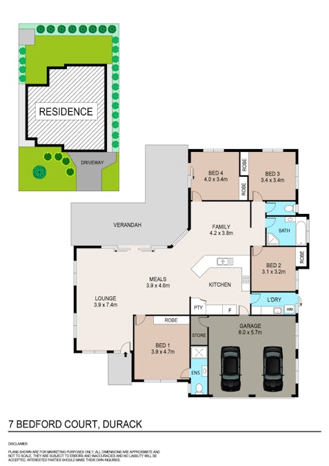 7 Bedford Court, Durack, NT, 0830 - Floorplan 1