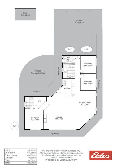 97 McCord Lane, Gillentown, SA, 5453 - Floorplan 1