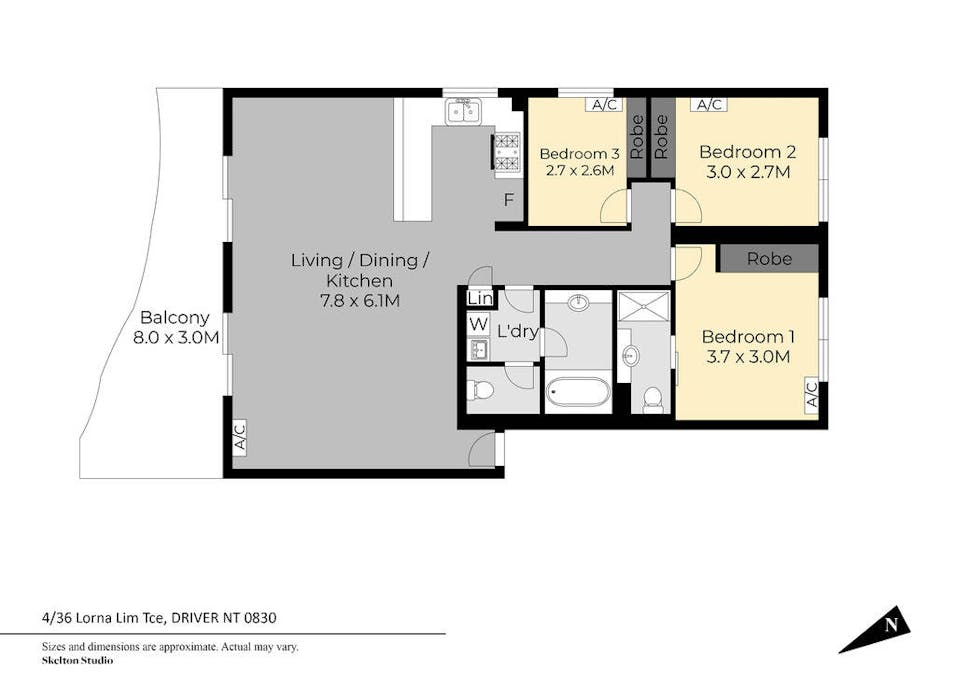 4/36 Lorna Lim Terrace, Driver, NT, 0830 - Floorplan 1