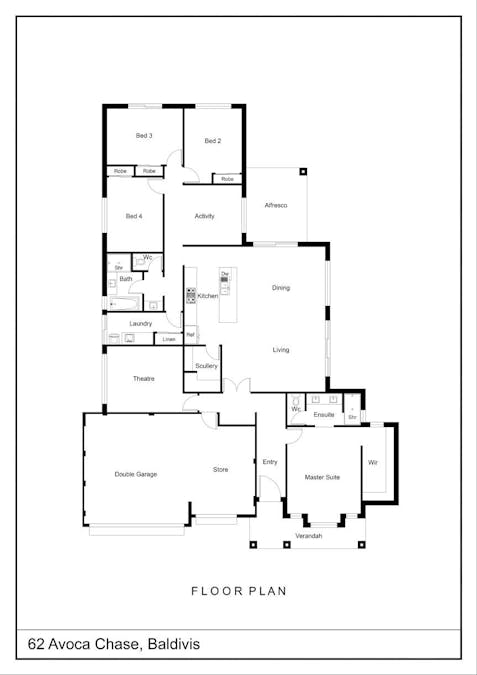 62 Avoca Chase, Baldivis, WA, 6171 - Floorplan 1