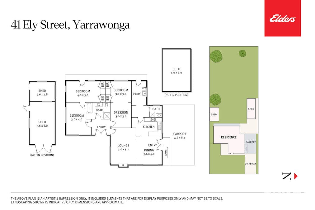 41 Ely Street, Yarrawonga, VIC, 3730 - Floorplan 1