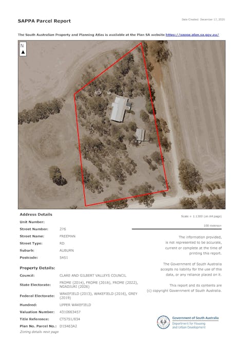 276 Freeman Road, Auburn, SA, 5451 - Floorplan 2
