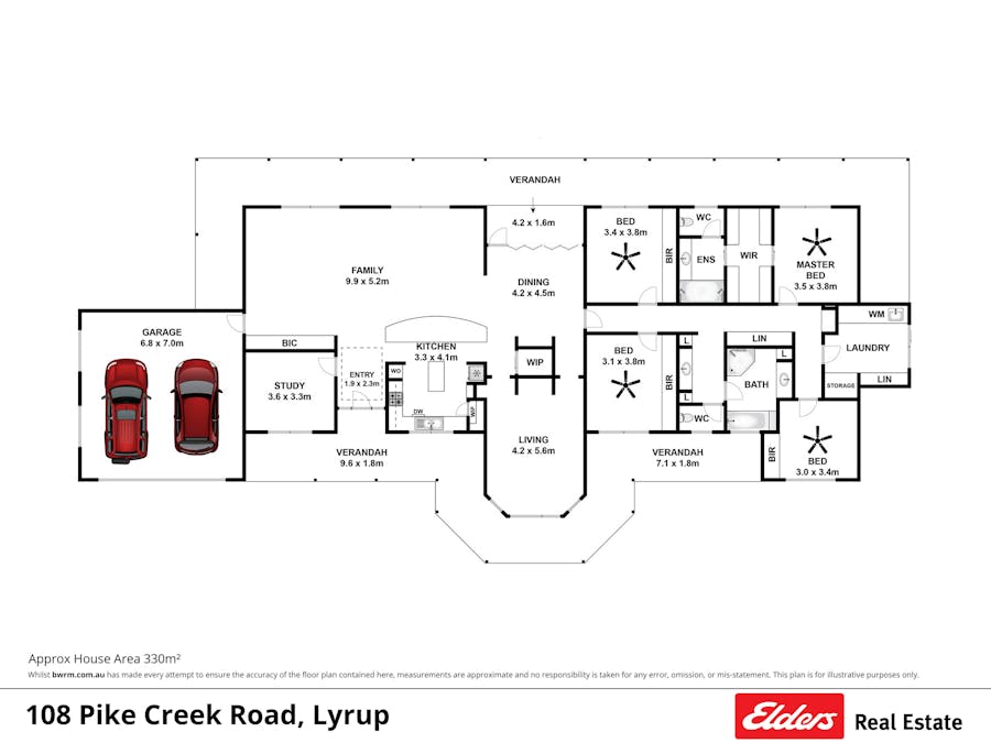 108 Pike Creek Road, Lyrup, SA, 5343 - Floorplan 1