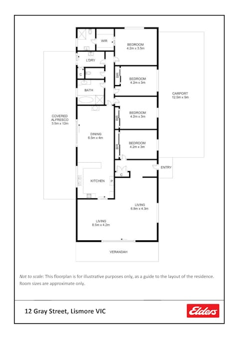12 Gray Street, Lismore, VIC, 3324 - Floorplan 1
