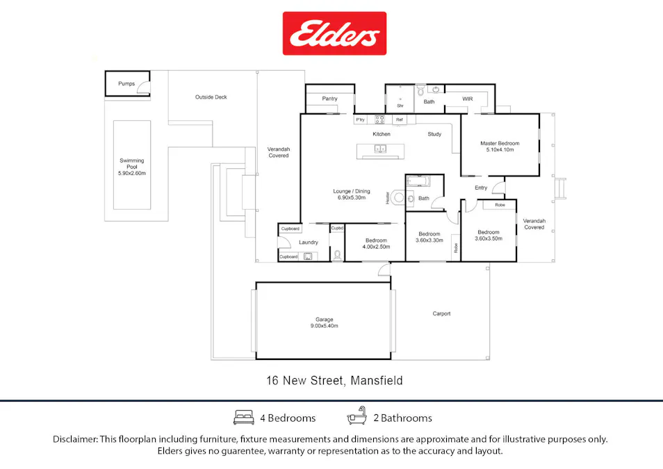 16 New Street, Mansfield, VIC, 3722 - Floorplan 1