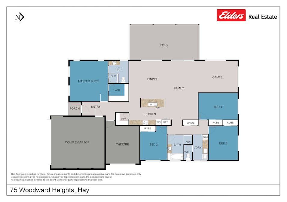 75 Woodward Heights, Hay, WA, 6333 - Floorplan 1