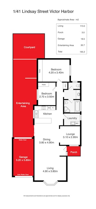 1/41 Lindsay Street, Victor Harbor, SA, 5211 - Floorplan 1