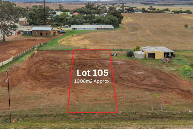 Lot 105 Railway Terrace — photo from Elders Real Estate Barossa