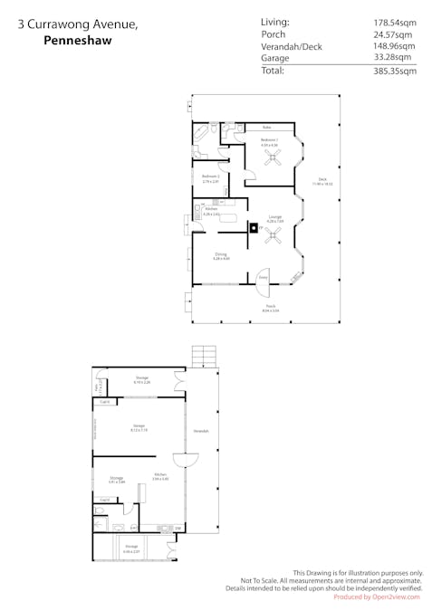 3 Currawong Avenue, Penneshaw, SA, 5222 - Floorplan 1