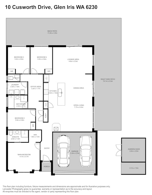 10 Cusworth Drive, Glen Iris, WA, 6230 - Floorplan 1