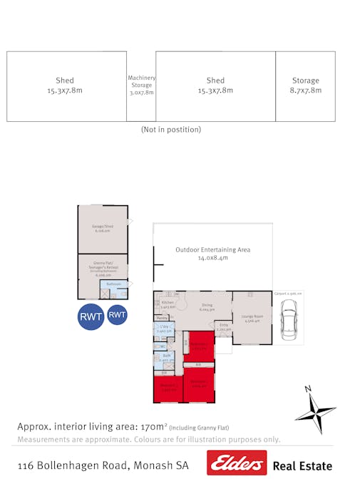 116 Bollenhagen Road, Monash, SA, 5342 - Floorplan 1