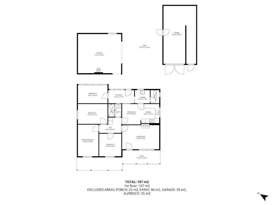 23 Lipson Road, Tumby Bay, SA, 5605 - Floorplan 1