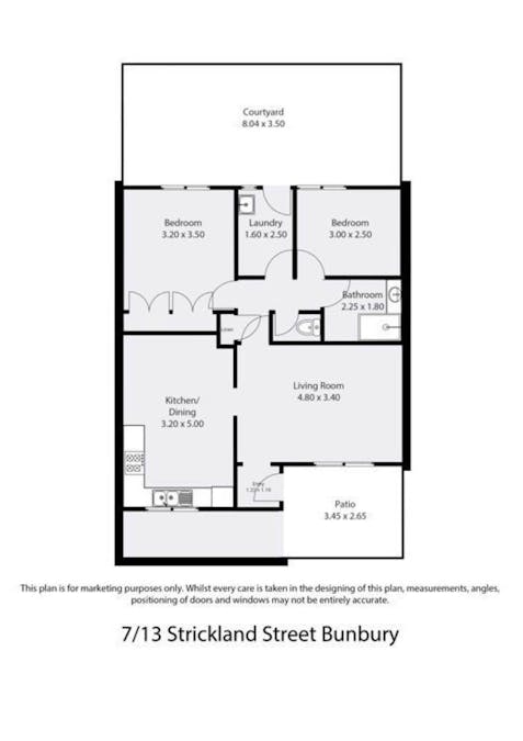 7/13 Strickland Street, South Bunbury, WA, 6230 - Floorplan 1