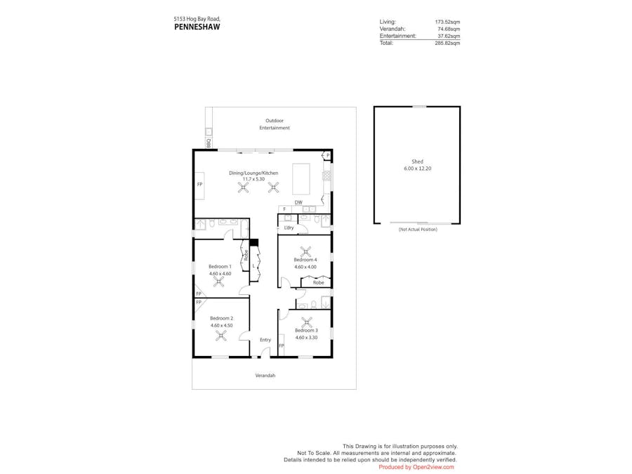 5153 Hog Bay Road, Penneshaw, SA, 5222 - Floorplan 1