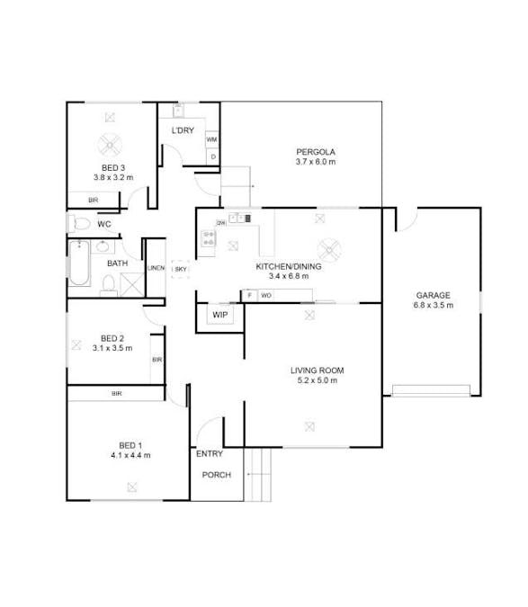 6 Wilga Road, Mount Gambier, SA, 5290 - Floorplan 1
