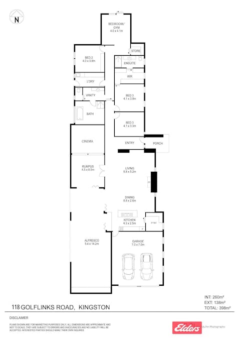 118 Golflinks Road, Kingston Se, SA, 5275 - Floorplan 1