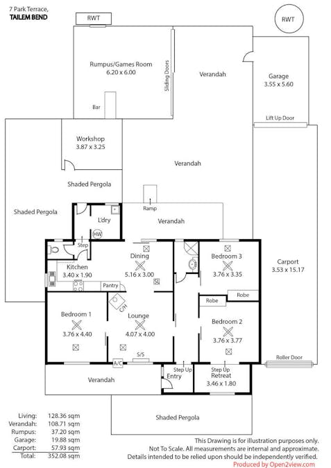 7 Park Terrace, Tailem Bend, SA, 5260 - Floorplan 1