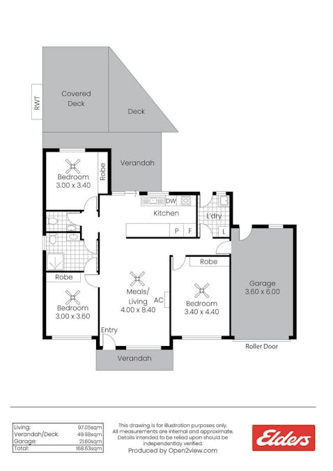 1/372 Main North Road, Clare, SA, 5453 - Floorplan 1