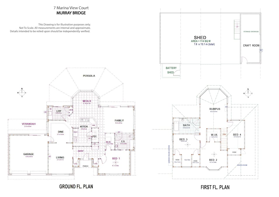 7 Marina View Court, Murray Bridge, SA, 5253 - Floorplan 1
