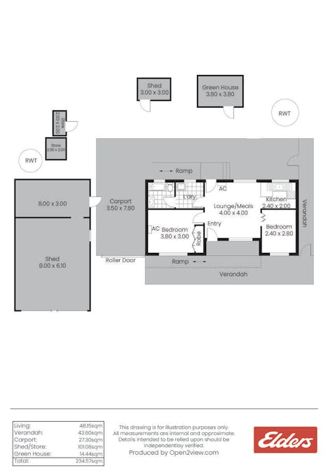 1 August Street, Blyth, SA, 5462 - Floorplan 1