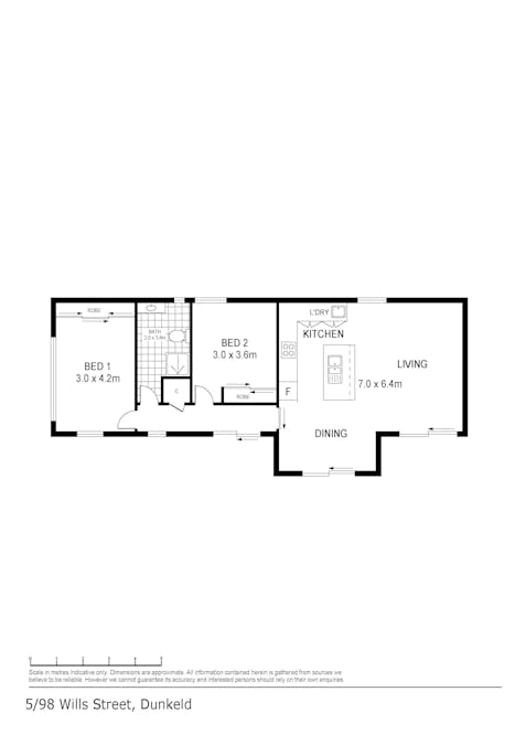 5/98 Wills Street, Dunkeld, VIC, 3294 - Floorplan 1