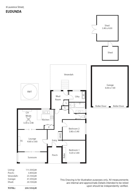 8 Laurence Street, Eudunda, SA, 5374 - Floorplan 1