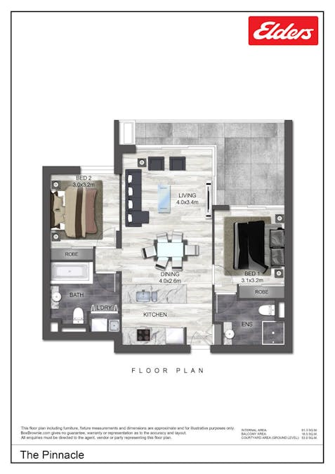 26/19 Roseberry Street, Gladstone Central, QLD, 4680 - Floorplan 1