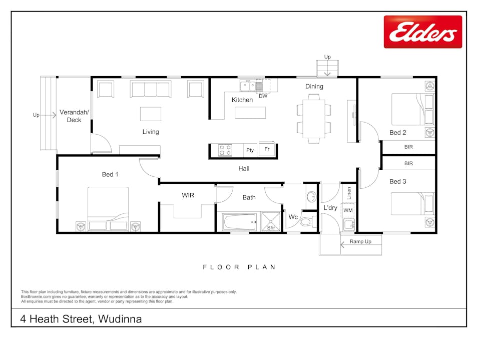 4 Heath Street, Wudinna, SA, 5652 - Floorplan 1