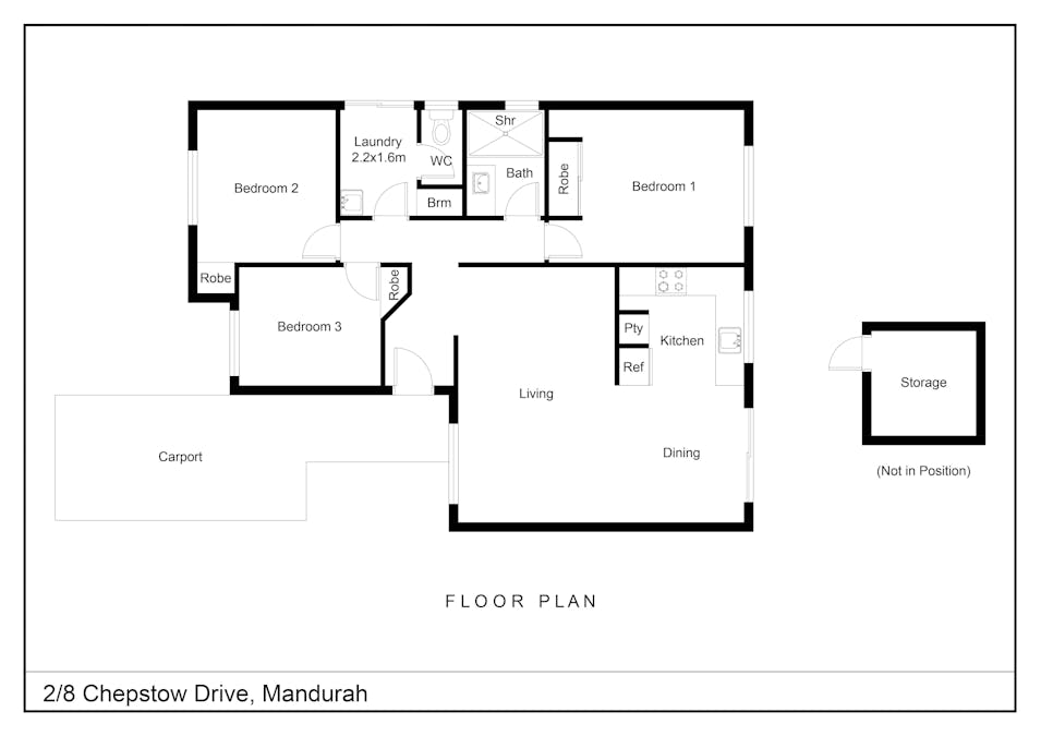 2/8 Chepstow Drive, Mandurah, WA, 6210 - Floorplan 1