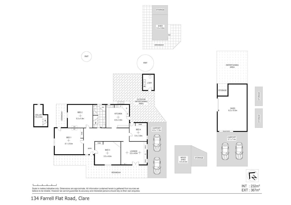 134 Farrell Flat Road, Clare, SA, 5453 - Floorplan 1