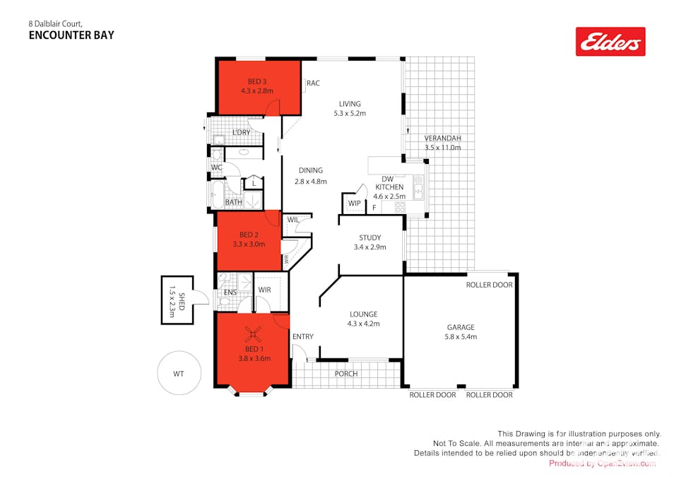 8 Dalblair Court, Encounter Bay, SA, 5211 - Floorplan 1