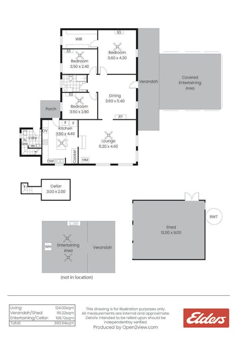 340 Tohls Road, Booborowie, SA, 5417 - Floorplan 1