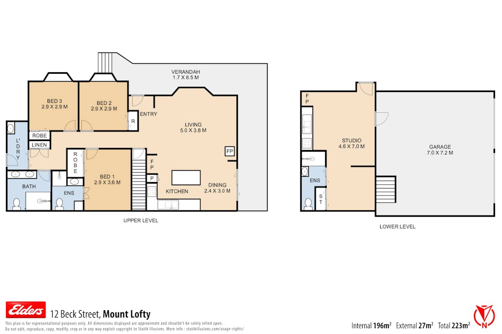 12 Beck Street, Mount Lofty, QLD, 4350 - Floorplan 1
