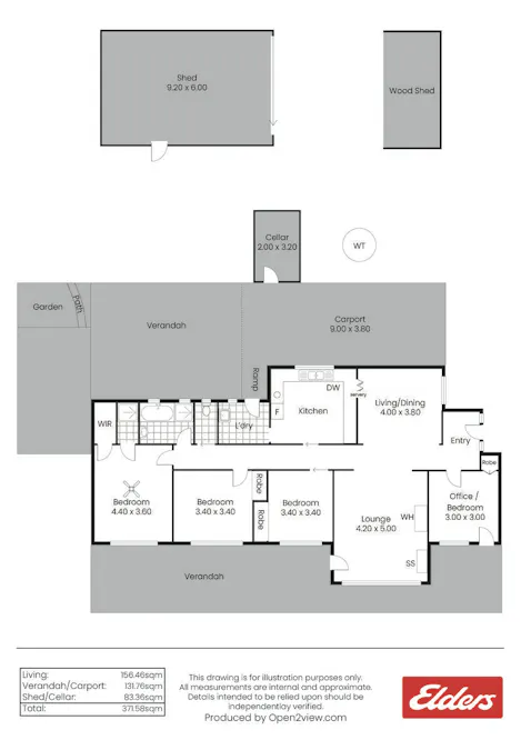 6 Bindarrah Road, Clare, SA, 5453 - Floorplan 1