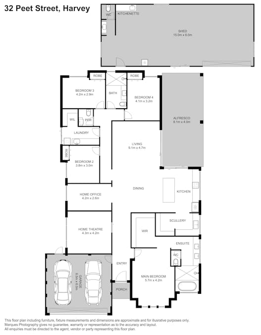 32 Peet Street, Harvey, WA, 6220 - Floorplan 1