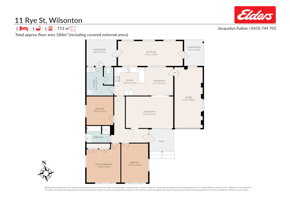 11 Rye Street, Wilsonton, QLD, 4350 - Floorplan 1