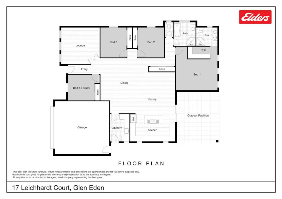 17 Leichhardt Court, Glen Eden, QLD, 4680 - Floorplan 1