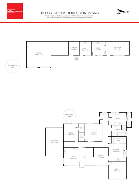 15 Dry Creek Road, Donovans, SA, 5291 - Floorplan 1