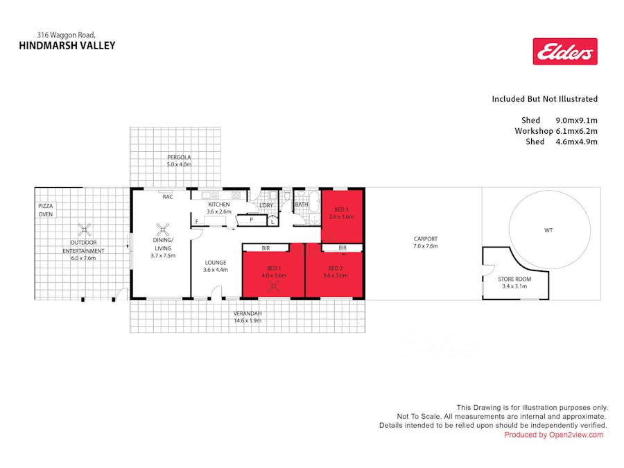316 Waggon Road, Hindmarsh Valley, SA, 5211 - Floorplan 1
