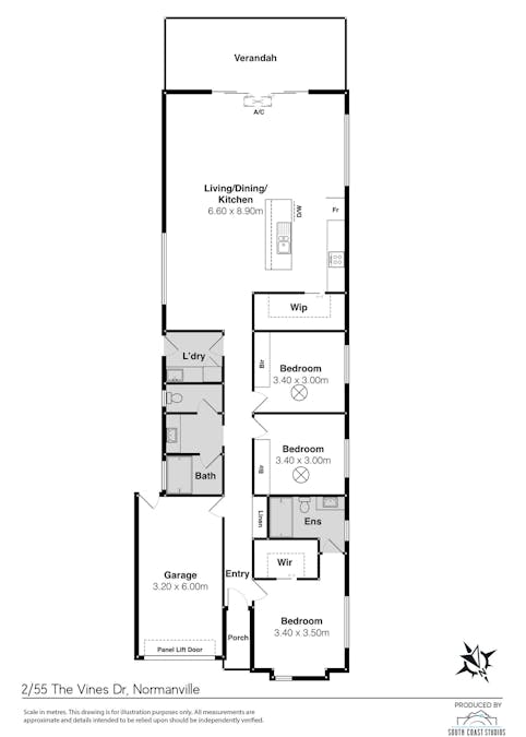 2/55 The Vines Drive, Normanville, SA, 5204 - Floorplan 1