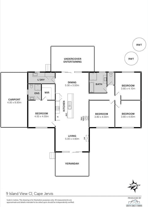 9 Island View Close, Cape Jervis, SA, 5204 - Floorplan 1