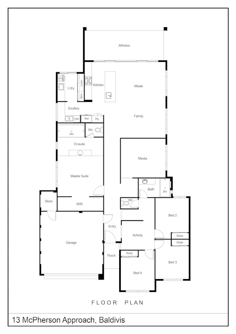 13 McPherson Approach, Baldivis, WA, 6171 - Floorplan 1
