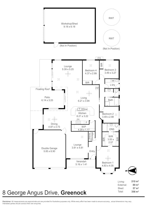 8 George Angas Drive, Greenock, SA, 5360 - Floorplan 1