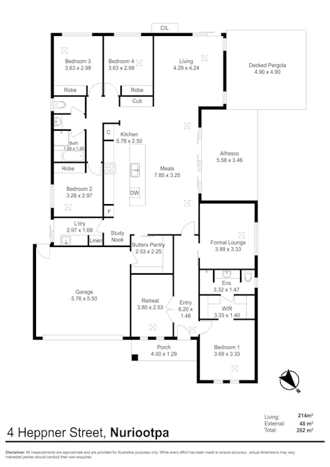 4 Heppner Street, Nuriootpa, SA, 5355 - Floorplan 1