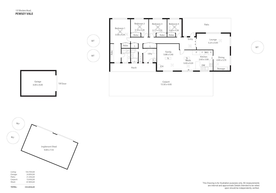 157 Blockers Road, Pewsey Vale, SA, 5351 - Floorplan 1
