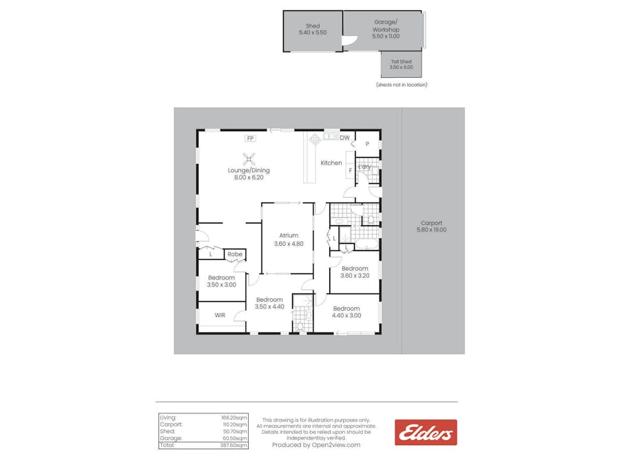 8335 Horrocks Highway, Gillentown, SA, 5453 - Floorplan 1