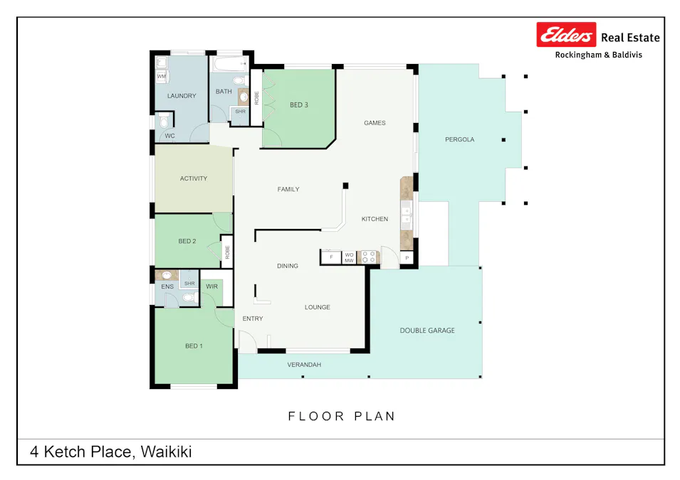 4 Ketch Place, Waikiki, WA, 6169 - Floorplan 1