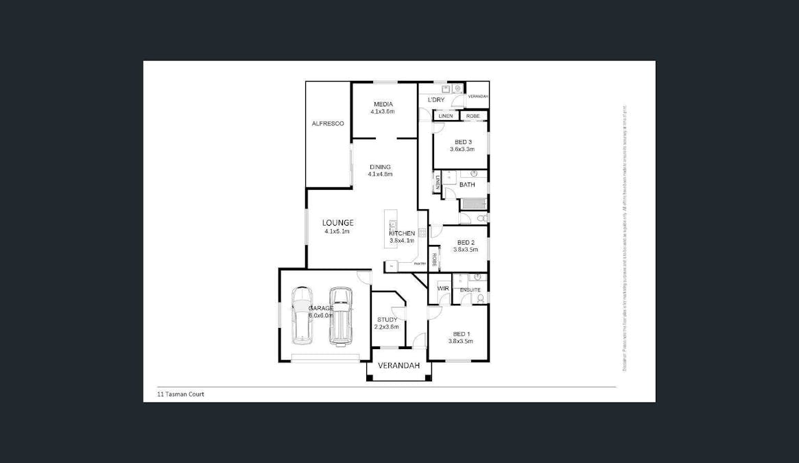 11 Tasman Court, Mount Gambier, SA, 5290 - Floorplan 1
