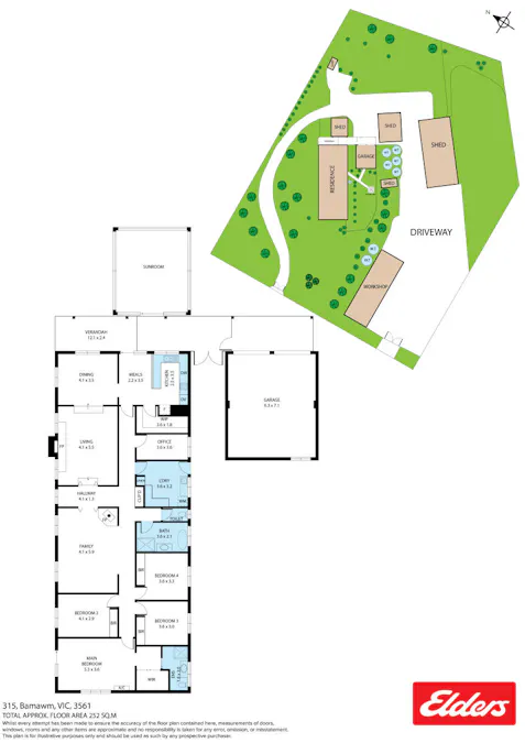 315 Bamawm Road, Echuca, VIC, 3564 - Floorplan 1