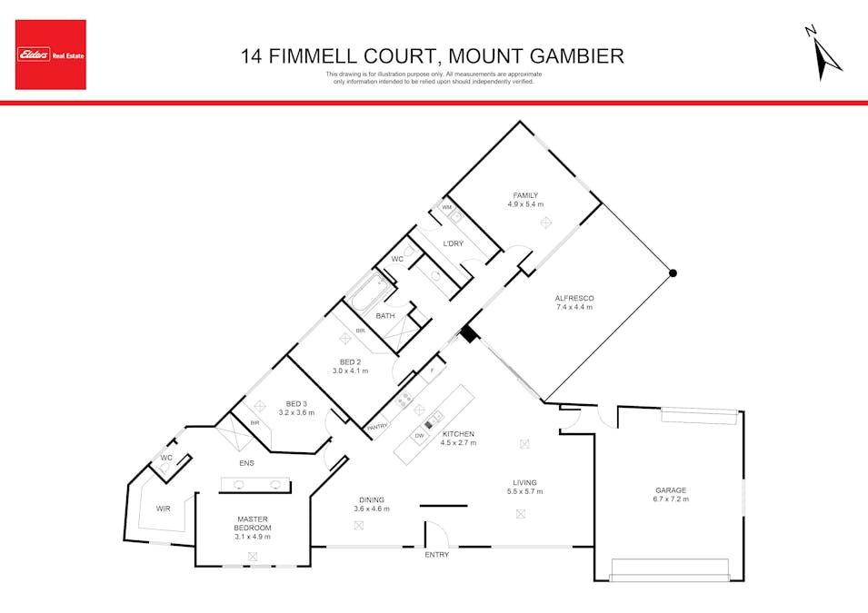 14 Fimmell Court, Mount Gambier, SA, 5290 - Floorplan 1